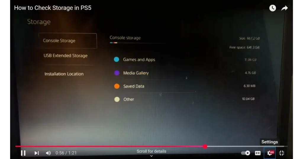 select console storage