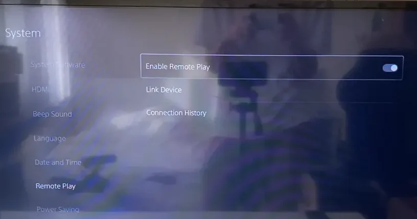 Enable Remote Play on PS5