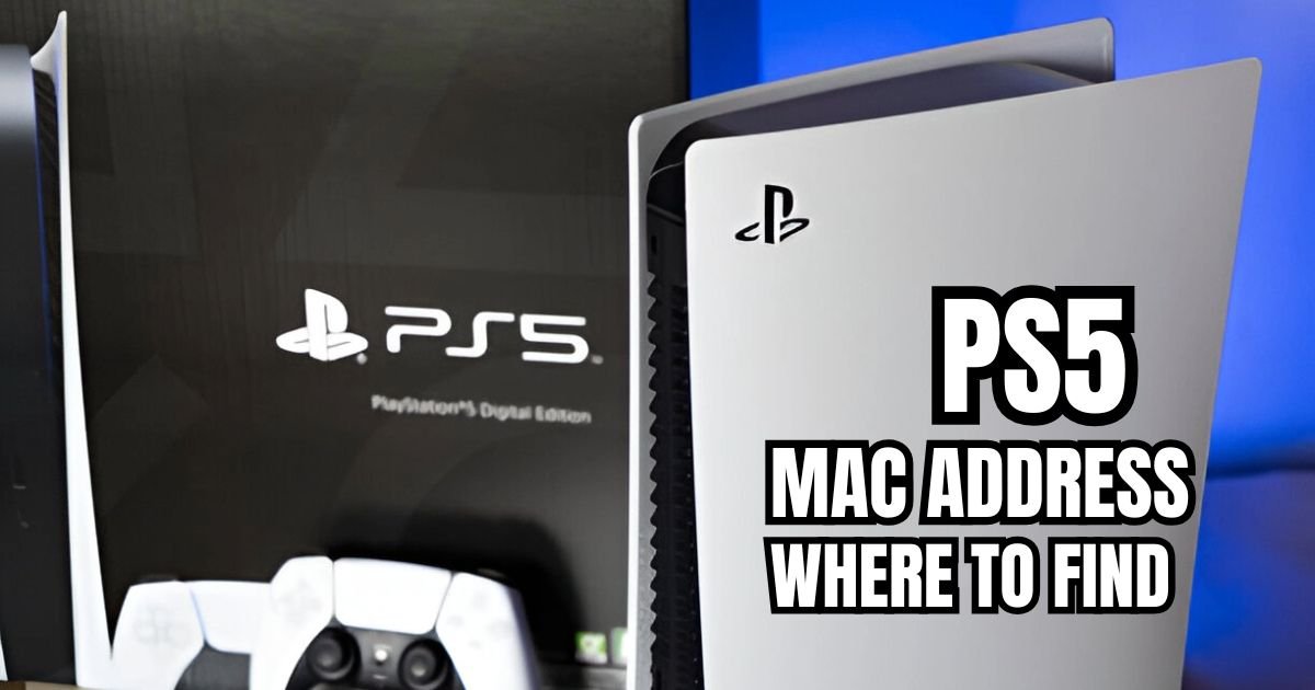 how to find mac address on ps5